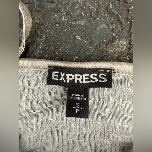 Express Y2k Vintage Silver Sequin Beaded Glitter Cami Top S Babydoll Festival - Picture 3 of 5